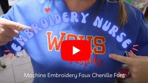 Faux Chenille, Chenille Embroidery, Chenille Patches, Alphabet Font, Machine Applique, Embroidery Patches, A Video, Machine Embroidery, Embroidery Designs