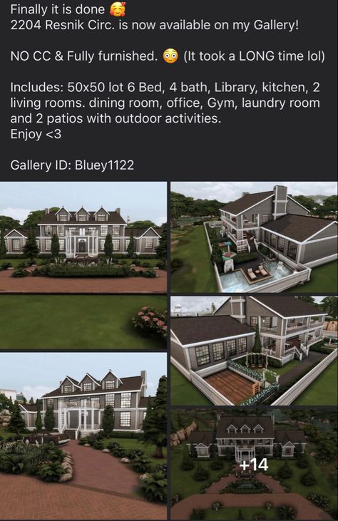 the sims 4 family house 6 bedrooms 4 bathrooms Sims 4 6 Bedroom House, The Sims 4 Family House, House 6 Bedrooms, Sims 4 Family House, 4 Family, Sims 4 Family, 6 Bedroom House, Sims 4 Houses, Sims House