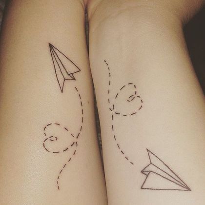 Small Best Friend Tattoos, Matching Bff Tattoos, Couple Tattoos Love, Matching Best Friend Tattoos, Bestie Tattoo, Petit Tattoo, Shape Tattoo, Muster Tattoos, Inspiration Tattoos