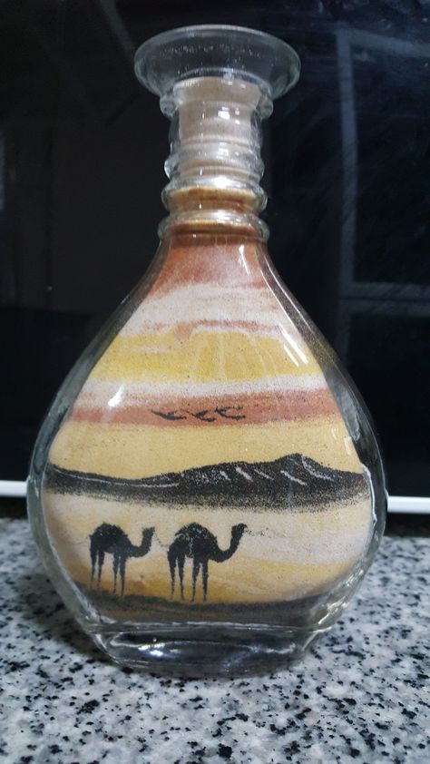 Today i got  very beautiful gift…..can say its a treasure…. Sand art or we can say bottled sand art… The gift was personalised with greeting and name on the other side…… Bottle Sand Art, Sand In A Bottle, Art In A Bottle, Sand Bottles, Sand Art Bottles, Bottle Ideas, Sand Art, Homecoming Proposal, The Other Side