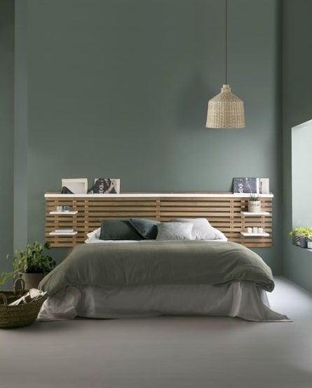 Beautiful Bed Designs, Design Ložnic, Scandinavian Design Bedroom, Headboard With Shelves, Zen Bedroom, Bed Design Modern, Scandinavian Bedroom, Dekorasi Kamar Tidur, Headboard Designs