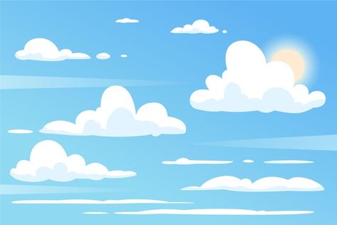 Sky wallpaper for video conferencing | Free Vector #Freepik #freevector Cartoon Sky Background, Unicorn Icon, Conference Themes, Clouds Background, Sky Illustration, Cloud Background, Wallpaper Website, Background Sky, Sky Images