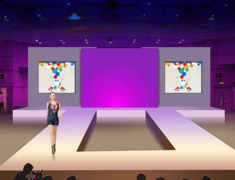 aluminu fashion show catwalk stage with backdrop Fashion Show Themes Ideas Runway, Fashion Show Stage Runway Set Design, Fashion Show Runway Stage Design, Fashion Show Decorations Ideas, Diy Fashion Runway, Fashion Show Runway Stage, Fashion Show Stage Design, Runway Stage, Catwalk Design