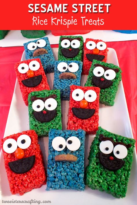 Sesame Street Treats, Sesame Street Party Ideas, Street Party Ideas, Ernie Und Bert, Cookie Monster Party, Cookie Monster Birthday, Fun Dessert, Elmo Birthday Party, Sesame Street Birthday Party