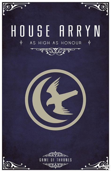 House Arryn. "As High as Honour". Game of Thrones house sigils by Tom Gateley. http://www.flickr.com/photos/liquidsouldesign/sets/72157627410677518/ Got Houses, House Arryn, House Sigil, Game Of Thrones Poster, Game Of Thrones Party, Game Of Thrones Series, House Games, Jaime Lannister, Game Of Throne