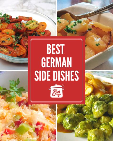 Top 24 Best German Side Dishes - Just Like Oma German Wurst Salad, Side Dishes For Schnitzel, Easy German Side Dishes, Schnitzel Side Dishes, German Vegetable Side Dishes, German Sides, German Salad, German Salads, German Side Dishes