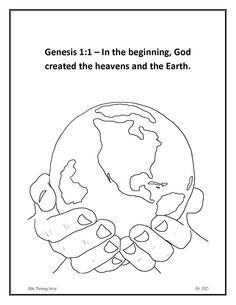 Angela on Pinterest | Letter Writing, Coloring Pages and Ecuador Earth Coloring Pages, Creation Coloring Pages, Creation Bible, Bible Verse Coloring Page, Bible Activities For Kids, In The Beginning God, Preschool Bible, Bible Verse Coloring, Bible Crafts For Kids