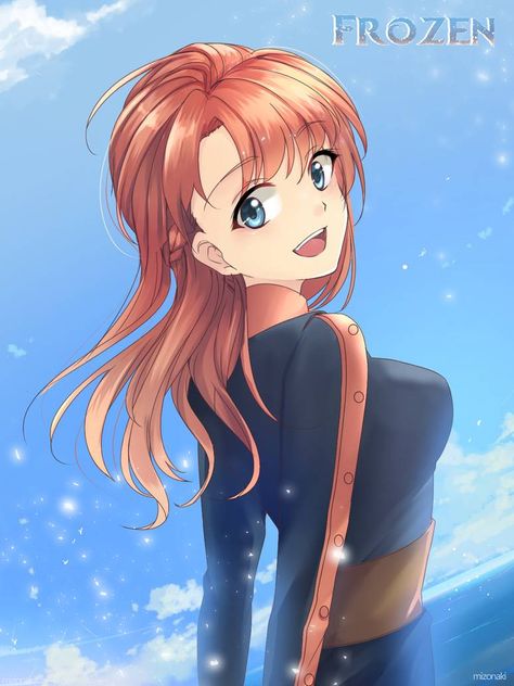 FA Frozen Anna by https://www.deviantart.com/mizonaki on @DeviantArt Freezing Anime, Real Disney Princesses, Frozen Fan Art, Frozen Art, Disney Movie Characters, Frozen Pictures, Disney Princess Elsa, Charlie’s Angels, Frozen Anna