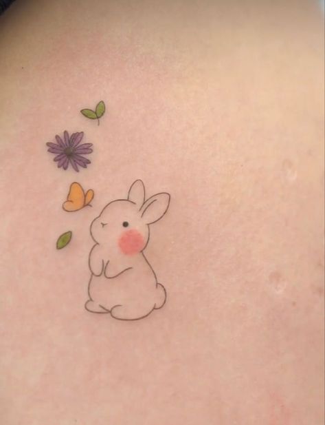 #rabbitohs #rabbitworldwide #rabbitlove #rabbitbaby #rabbitsworldwide #rabbitfur #rabbittattoo #rabbitlife #rabbits #rabbitry Bunny Tattoo Small Cute, Bunny Holding Flower Tattoo, Bunny Small Tattoo, Bunny Pottery Painting, Bunny Face Tattoo, Matching Bunny Tattoos, Small Bunny Tattoos, Moon Bunny Tattoo, Cute Bunny Tattoos