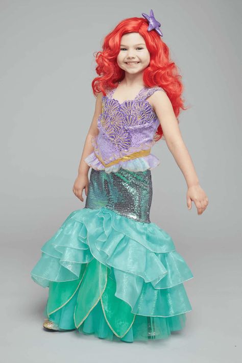 The Ultimate Collection Disney Princess Ariel Costume For Girls: #Chasingfireflies $150.00$30.00$12.00$16.00$24.00 Princess Ariel Costume, Princess Ariel Dress, Ariel Wig, Ariel Costume, Mermaid Ideas, Ariel Costumes, Costume For Girls, Ariel Dress, Knight Costume