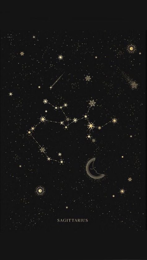 Saggitarius Constellation Aesthetic, Sagittarius Constellation Wallpaper, Sagittarius Star Constellation, Sagittarius Wallpaper, Sagittarius Personality, Sagittarius Constellation, Scared To Love, You Are My Moon, Witchy Wallpaper