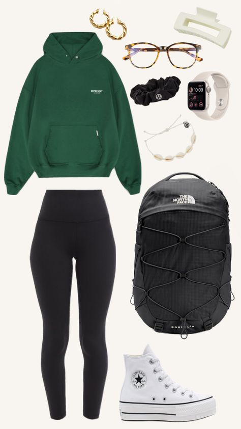 Essentials Hoodie Black, Lululemon Water Bottle, Simple Outfits For School, Essentials Hoodie, Fall Semester, Casual Preppy Outfits, Trendy Outfits For Teens, Cute Lazy Outfits, Cute Lazy Day Outfits