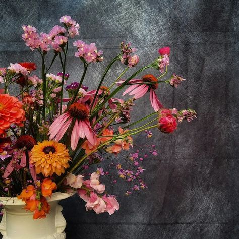 Floral arrangement with homegrown flowers!! #homegarden #homegrown #gardenlife #coolflowers #zone5b #flower #flowers #flowerstalking #flowerlove #flowerlover #flowerart #flowermagic #blooooms #inspiredbypetals #springflowers #springglory #floralphotography #rudbeckia #coneflower #Echinacea #zinnias #statice Coneflower Bouquet, Floral Photography, Flower Bouquets, Flower Lover, Floral Arrangement, Amazing Flowers, Spring Flowers, Flowers Bouquet, Flower Art