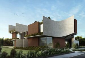 Concrete House, Jaipur – Sanjay Puri Architects Villa Render, Sanjay Puri Architects, Civic Architecture, Sanjay Puri, Curve Building, Balustrade Design, Round House Plans, Architecture Drawing Plan, Architecture Design Drawing