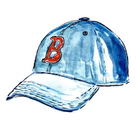 Boston Red Sox 🙌🙌 bethbriggs.com Beth Briggs, Boston Poster, Red Sox Hat, Boston Art, Baby Boy Nursery Decor, Dorm Art, Red Sox Baseball, Baseball Print, Baby Boy Nursery