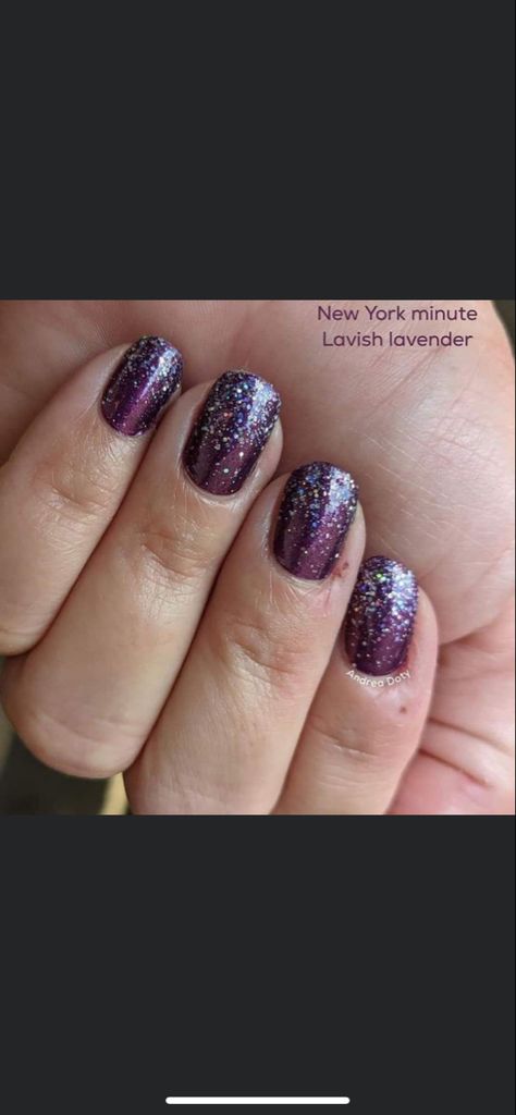 Color Street Purple Combos, Color Street Purple, Color Street Pink, Nail Tricks, Pedi Ideas, Mani Ideas, Nail Color Combos, Mixed Mani, New York Minute