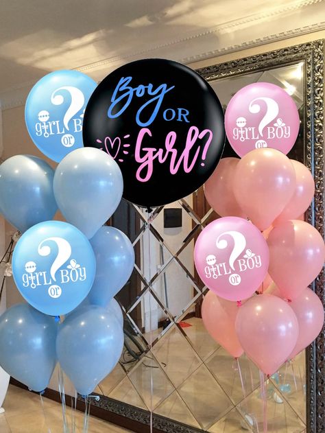 Twins Gender Reveal, Baby Shower Gender Reveal Ideas, Creative Gender Reveals, Gender Reveal Baby Shower Themes, Baby Shower Decoration Ideas, Gender Reveal Party Theme, Baby Shower Theme Decorations, Gender Reveal Balloons, Gender Reveal Party Ideas