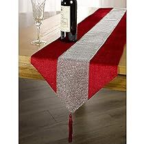 Fancy Table, Modern Table Runners, Table Runner Diy, Tafel Decor, Christmas Runner, Red Table, Table Runner Pattern, Lace Table, Bed Runner