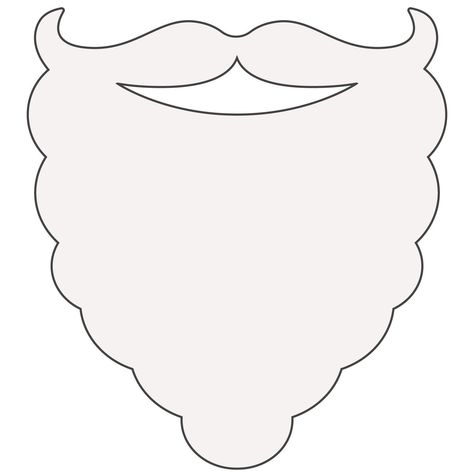 Regular price Felt Beard, Seven Dwarfs Costume, Beard Template, Nutcracker Diy, Pirate Beard, Printable Photo Props, Santa Template, Nutcracker Decor, Face Template