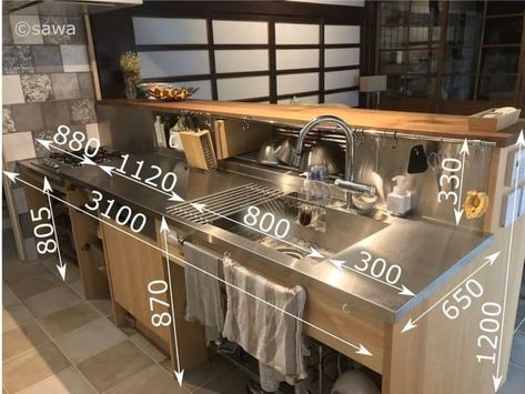 Cafe Kitchen Design, Restaurant Kitchen Design Ideas, Café Kitchen, Kitchen Counter Design, Cafe Bar Design, Coffee Shop Kitchen, Japanese Restaurant Interior, Restaurant Kitchen Design, Commercial Kitchen Design