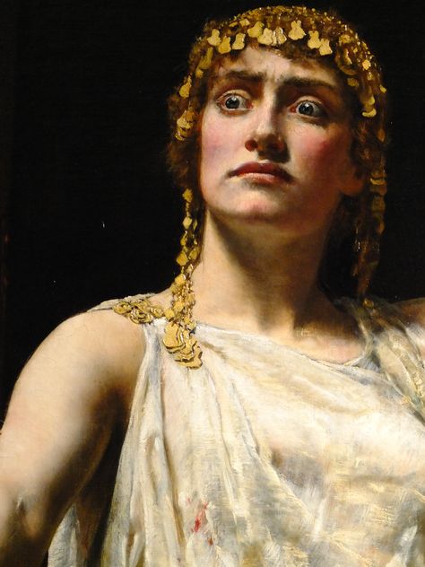 John Collier Paintings, Clytemnestra Art, Clytemnestra Aesthetic, Old Greek Paintings, Ancient Roman Women, Ancient Greece Women, History Art Painting, Ancient Greek Aesthetic, Ancient Greek Costumes