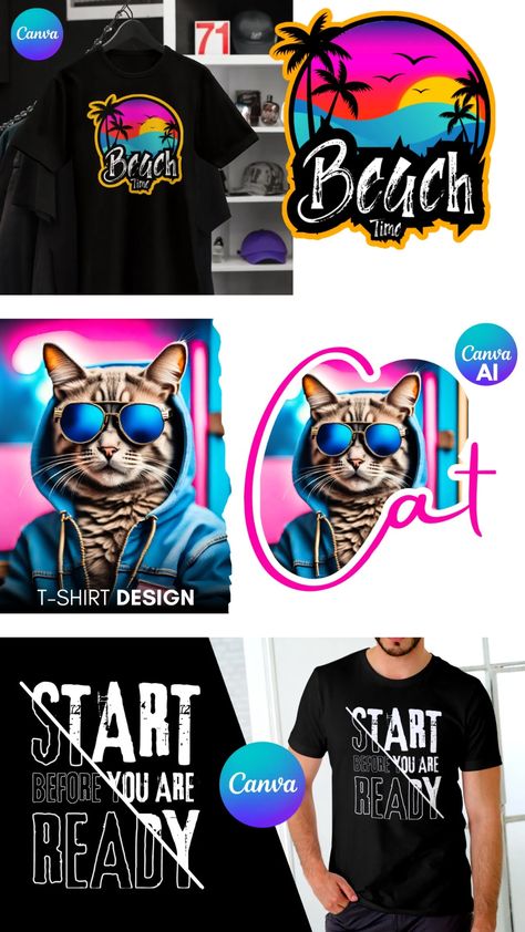 t-shirt design tutorial in canva Tshirt Design Tutorial, Custom Tshirt Design, Beach Time, Tshirt Design, Design Tutorials, T Shirt Design, Custom Tshirts, Shirt Design, The Help