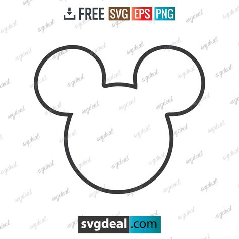 √ 8 Free Mickey Mouse SVG Files For Your Crafting Project - Free SVG Files Mickey Ears Svg Free, Mickey Mouse Head Template Free, Free Mickey Mouse Printables Templates, Svg Mickey Mouse Free, Mickey Mouse Silhouette Svg Free, Mickey Ears Svg, Free Mickey Svg, Mickey Mouse Cricut Projects, Mickey Mouse Svg Free Cricut