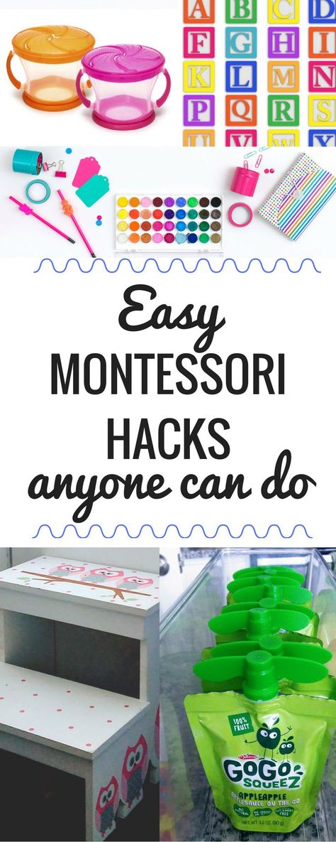 These Montessori hacks are super easy and really doable. Every toddler parent should try these ideas at home! Teach your toddler to be more independent and self-confident with these simple Montessori-based tricks. Montessori Hacks, Parenting Hacks Toddlers, Be More Independent, Montessori Parenting, Montessori Ideas, Montessori Education, Home Daycare, Natural Parenting, Montessori Baby