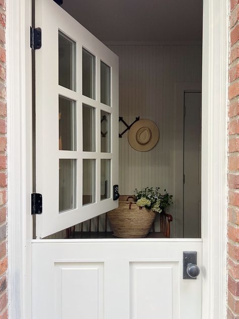 House Seven Design, Dutch Door Interior, Custom Exterior Doors, House Is A Mess, Dutch Doors, Vintage Homes, French Country Garden, Front Door Ideas, Door Entryway