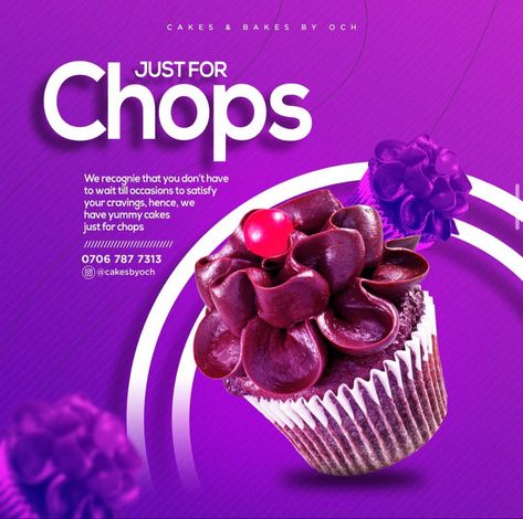 Dessert Social Media Design, Cake Business Logo Ideas, Cover Post, Typographic Poster Design, Food Flyer, Purple Food, Business Poster, Creative Advertising Design, Publicidad Creativa