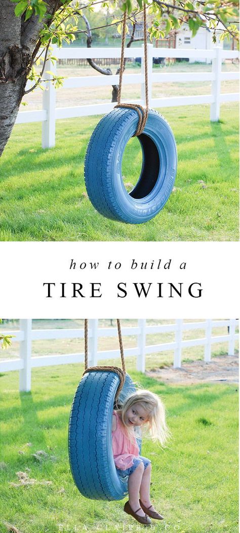 Recycle Tires, Diy Tire, Tire Craft, Tire Swings, Diy Swing, Tire Swing, Tree Swing, Old Tires, Family Garden