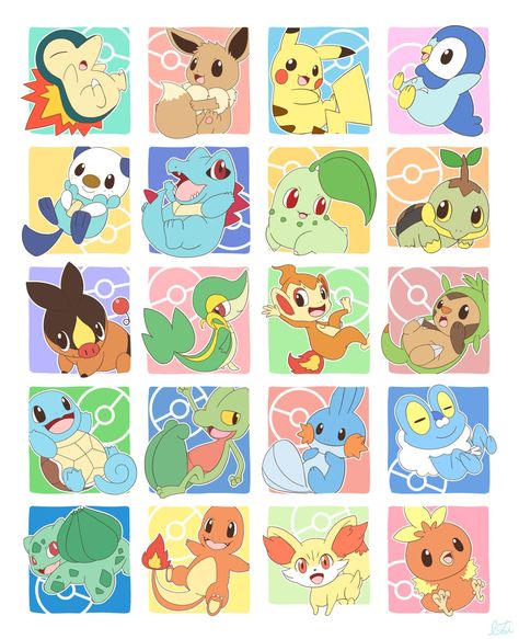 Pokemon Printables, Baby Pokemon, Pokemon Diy, Pokemon Sketch, Pokemon Starters, Cool Pokemon Wallpapers, Pokemon Birthday Party, Pokemon Stickers, Pokémon Art