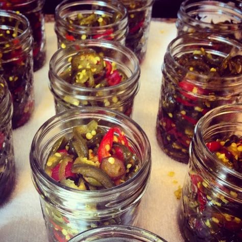 Southern Garden Girl: Cowboy Crack - aka Cowboy Candy Cowboy Pepper Jelly, Cowboy Relish, Hot Pepper Recipes, Canned Jalapenos, Cowboy Candy, Candied Jalapenos, Food Canning, Pickled Peppers, Canned Foods