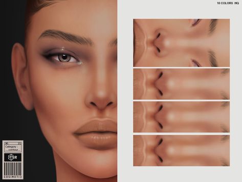 Sims 4 Cc Nose Details, Sims 4 Cc Maxis Match Makeup Contour, Sims4 Cc Contour, Face Contour Sims 4 Cc, Nose Contour Sims 4, Cc Sims 4 Noses, Ts4 Contour Cc, Sims 4 Cc Face Contour, The Sims 4 Cc Patreon Contour