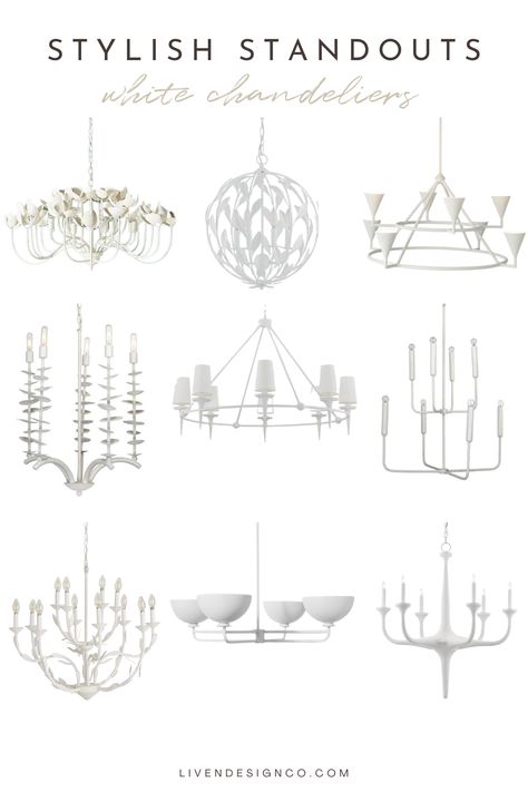 White Metal Chandelier, White Chandelier Kitchen, White Modern Chandelier, White Chandelier Living Room, Large White Chandelier, Modern White Chandelier, White Kitchen Chandelier, All White Chandelier, White Chandelier Bedroom