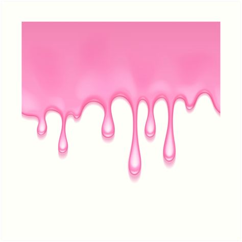 Pink melting ice cream illustration artwork design. • Also buy this artwork on wall prints, apparel, stickers, and more. Ice Cream Background, Ice Cream Painting, Braid Styles For Girls, Ice Cream Illustration, Ice Cream Poster, Melting Ice Cream, Ice Cream Art, Pink Frosting, Cream Art