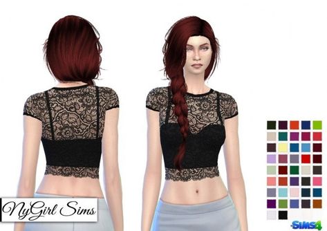 Sheer Lace Crop Top Sims Finds, Play Sims 4, Cc Clothes, Free Sims, Sims 4 Update, Sims4 Cc, Sims 4 Cas, Sims 4 Game, Sims 4 Cc Finds