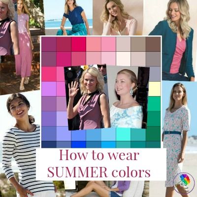 6 ways to wear Summer colors? How to wear, enjoy and co-ordinate colors from the SUMMER palette. Color Analysis Summer, Summer Skin Tone, Colorful Summer Outfits, Soft Summer Color Palette, Capsule Wardrobe Women, Color Wheels, Soft Summer Colors, Summer Palette, Spring Palette