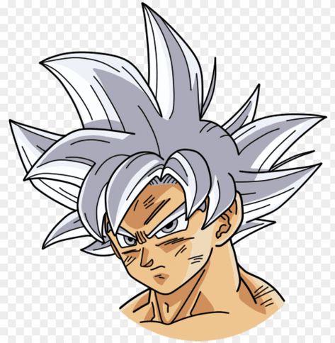 Dark Tattoos For Men, Goku Png, Goku Hair, Hair Template, Chibi Goku, Baby Vegeta, Ultra Instinct Goku, Goku Drawing, Goku Ultra Instinct