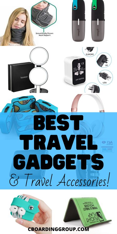 Travel Gadgets Long Flights, Travel Gadgets Accessories, Gadgets For Women, Best Travel Gadgets, Diy Travel Accessories, Travel Accessories For Men, Travel Tools, Best Travel Accessories, Travel Necessities