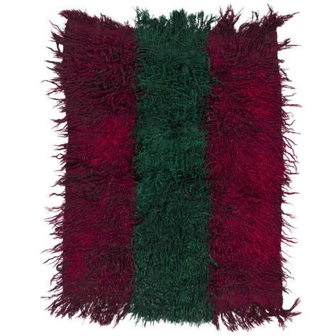 Vintage Turkish 'Filikli' Rug and Wall Hanging in Deep Red and Green | 1stdibs.com Patchwork Rugs, Floor Covering, Arte Popular, Soft Rug, Sofa Throw, Flat Weave Rug, Vintage Carpet, Rugs And Carpet, Carpet Handmade