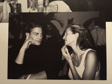 Carolyn with Michael Bergin at Kelly Klein's birthday party at Indochine, 1994… Michael Bergin, Stile Blair Waldorf, Carolyn Bessette, Jfk Jr, The Love Club, I'm With The Band, Lovey Dovey, This Is Love, Looking For Love