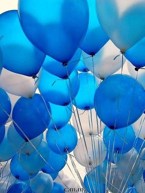 Photo Behind Blue Eyes, Im Blue, Everything Is Blue, Blue Inspiration, Blue Wedding Flowers, Blue Table, White Balloons, Blue Balloons, Foto Art