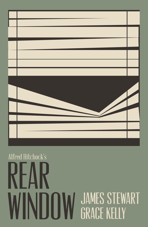 Rear Window Poster, 200 Movies, Rear Window Movie, Rear Window 1954, Window Poster, Hitchcock Film, The Big Sleep, Film Poster Design, Minimal Movie Posters