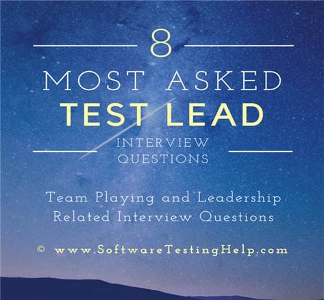 Leadership Interview Questions, Appreciation Email, Writing Test, Team Leadership, Test Plan, Leadership Skill, Risk Analysis, Team Lead, Measuring Success