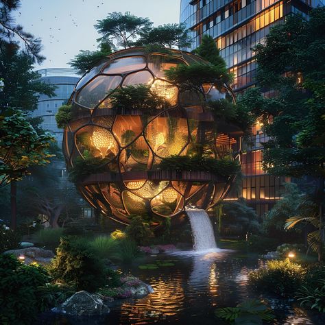 Sphere is the most optimised geometry in nature. What if aliens designed Bio terrarium!! #aiart #aiartcommunity #biomophism #aimidjourney #architecture_hunter #archviz #designers #archidaily #archviz #generativeart #dezeen #bio #artinstallations #artstudio #midjourneyarchitecture #designmidjourney #midjourneyartwork #midjourneyv6 #midjourneyaiartists #midjourneyart #garden #sculpturesofinstagram #brutalist #archdaily #designboommagazine Bio Terrarium, Geometry In Nature, Fantasy Stuff, Alien Design, Cyberpunk City, Arch Daily, Magic School, June 1, Generative Art