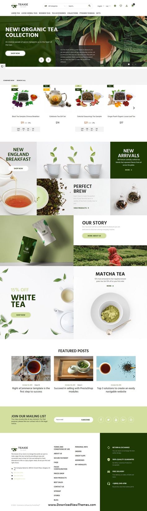 Tea Website Design, Herbal Website Design, Tea Shop Banner, Herbalist Website Design, Tea Website Design Inspiration, Coffee Shop Landing Page Design, Coffe Web Design Website, Website Design Ecommerce, Organic Tea Brands