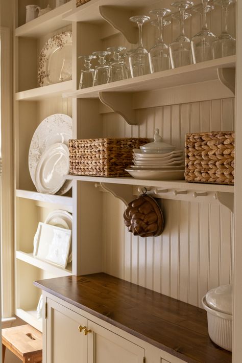 Diy Bakers Rack, Wall Pantry Ideas, Playhouse Kitchen, Butlers Pantry Ideas, Wall Pantry, Square House, Pantry Inspiration, Warm Paint Colors, Coin Café