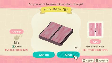 Animal Crossing Pink Path Codes, Acnh Pink Stone Path, Acnh Pink Wood Path, Acnh Pink Wood Planks, Pink Path Border Acnh, Pink Boardwalk Acnh, Pink Planks Animal Crossing, Fairy Acnh, Acnh Rosie