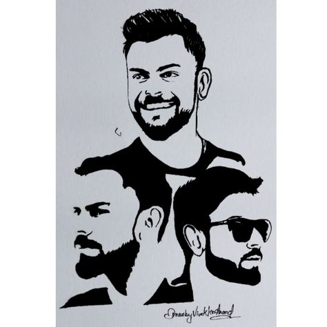 Stencil art of Virat Kohli Virat Kohli Pen Sketch, Virat Kohli Drawing Outline, Virat Kohli Line Art, Virat Kohli Sketch Pencil Easy, Virat Kohli Stencil Art, Virat Drawings, Virat Kohli Drawing Easy, Virat Kohli Sketch Pencil, Virat Kohli Illustration